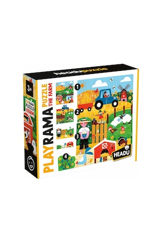 Ecoplay Shaped Puzzle Farm 59032