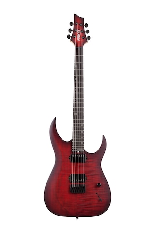 Schecter Sunset-6 Extreme Elektro Gitar Scarlet Burst