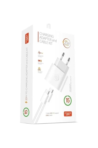Rxs27 20w Type-c Şarj Adaptörü - Kablo Seti Apple 15 Pro-pro Uyumlu