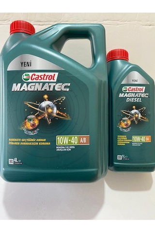 Castrol Magnatec 10W-40 B4 Motor Yağı 4 L + 1 L