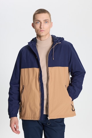 Ac&Co / Altınyıldız Classics Erkek Lacı Vızon Standart Fit Normal Kesim Dik Yaka Yan Cep Mont Lacivert - Vizon