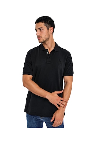 Arma Ar-ma Erkek Polo Yaka Tişört Resim Baskili Örme Kumaş Regular Fit %100 Pamuk 30/1 Çift Toplama Penye Pike Y31374357802 Siyah-s1