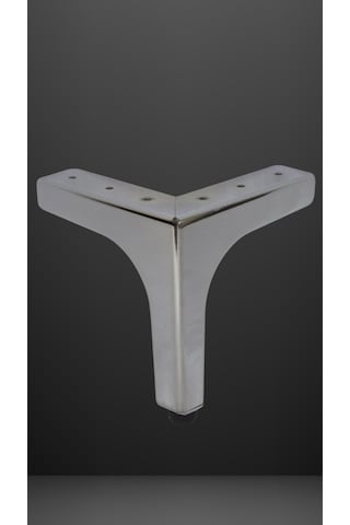 Lüks Mobilya Ayağı Metal Krom Kaplama Koltuk Kanepe Dolap Ayağı 12,5 Cm 4 Adet Krom