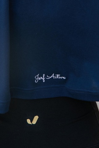 Aura Crop T-shirt Lacivert Lacivert