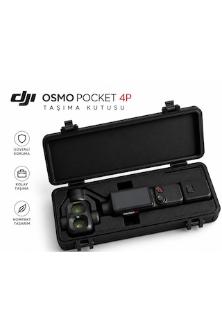 Taşıma Kutusu Djı Osmo Pocket 4p Uyumlu Siyah