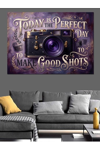 Today Is The Perfect Day Dekoratif Kanvas - Mdf Ahşap Tablo