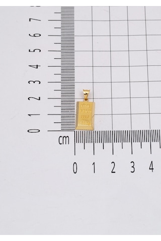 Bilezikci Külçe Altın Kolye Ucu 14 Ayar Sarı Altın