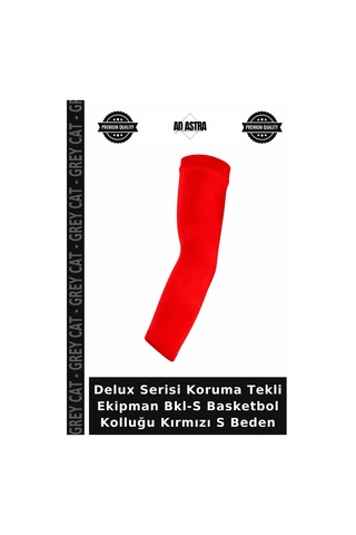 Delux Serisi Koruma Tekli Ekipman Bkl-s Basketbol Kolluğu Kırmızı S Beden