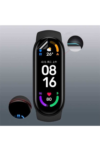 Xiaomi Mi Band 7 Zore Narr Tpu Body Ekran Koruyucu-Renksiz