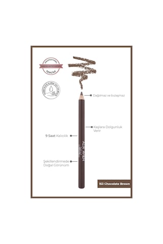 Alix Avien Uzun Süre Kalıcı Belirginleştirici Şekillendirici Kahve Kaş Kalemi Brow Liner 153 Chocolate Brown