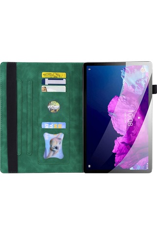 Butu İş Tarzı Ön Cep Tasarımı Pu Deri Cüzdan Kılıf Tablet Kılıf Lenovo Uyumlu Tab P11 Tb-j606f/tab P11 5g