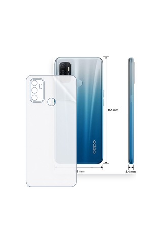Schitec Oppo A53s Uyumlu Arka Yüzey Hidrojel Koruyucu Film