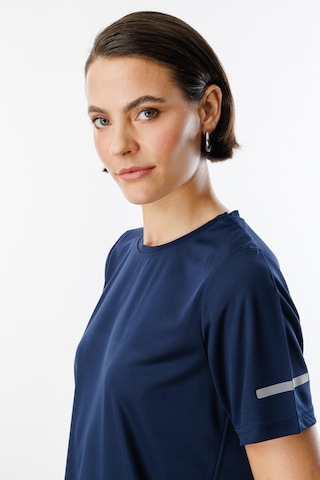 Genius Store Kadın Nem Emici Hızlı Kuruma Atletik Teknik Performans Spor T-shirt Drıfıt-kısakol Lacivert