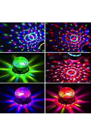 Süper Parlak Ses Kontrollü Kristal Led 10watt Gece Lambası Beyaz