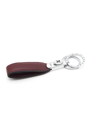 Tergan Bordo Unisex Deri Anahtarlık 0235m71