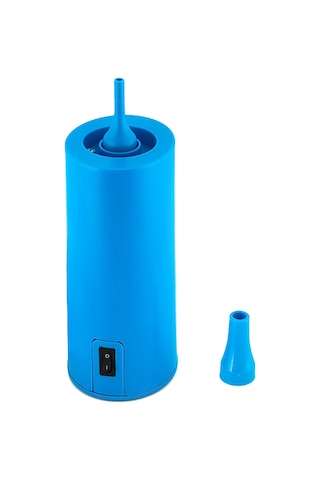 Mufunye Mavi Ev Elektrikli Balon Pompa, Portatif Sessiz Fonksiyonlu 220v Avrupalı Şarj, 2 Uçlu Balon Şişirici