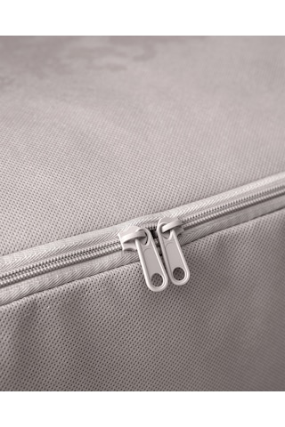 Madame Coco Çiçek Desen Baskılı 2'li Hurç - Gri 8684427147726 Gri