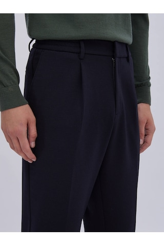 Kip Lacivert Örme Carrot Fit Casual Pantolon Çok Renkli