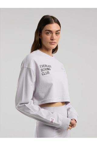 Everlast Boxing Club Wmn Oversize Uzun Kollu Lila Kadın Tişört Lila