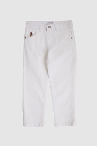 U.S. Polo Assn. U.s. Polo Assn. Erkek Çocuk Beyaz Pantolon Kanvas-chino 50322467-vr013