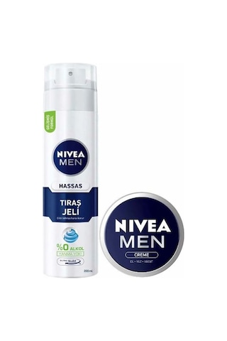 Nivea Men Hassas Tıraş Jeli 200 ML + El Yüz Vücut Kremi 30 ML
