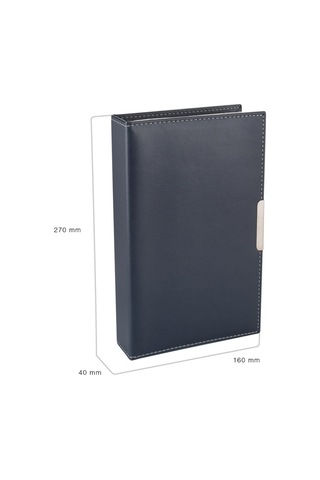 Suni Deri Mekanizmalı 4 Sıralı 192 Kart Kapasiteli Kartvizitlik 1 Siyah