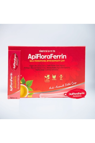 Premium Apifloraferrin Bitki Çayı Demir Desteğine Yönelik Yoğun Ekstraktlı Fonksiyonel Çay