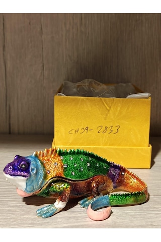 Swarovski Taşlı Iguana Mücevherlik / Dekoratif Biblo