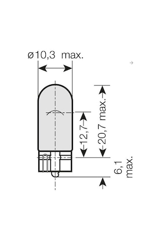 12v 5w Dipsiz T10 Ampul Turuncu Boyalı Amber Cam 10 Adet