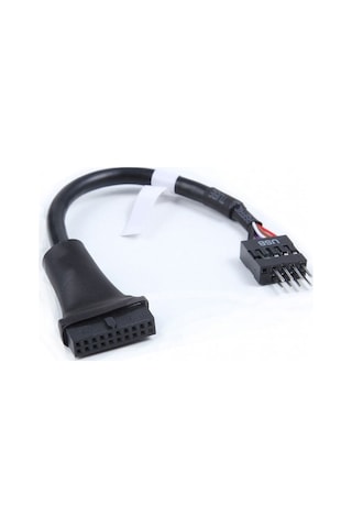 9 Pin Usb 2.0 Erkek To19 Pin Usb 3.0 Dişi Çevirici Kablo 15cm