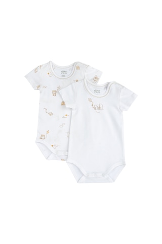 Chicco Bebek 2li Kısa Kollu Body Set 09101599000000 000033 Beyaz