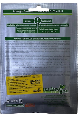 Makrogen Yalova Çarliston Biber Tohumu 25 Gr