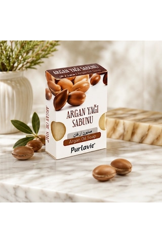 Argan Yağı Sabunu Doğal El Yapımı 100g-3 Adet Karışık