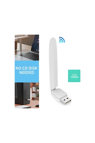 Platoon Wireless-n 150mbps Wifi Usb Adaptör Harici Antenli 2.4ghz Pc/mac Uyumlu