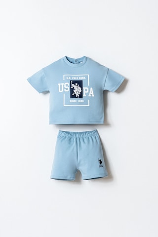 U.s. Polo Assn. Erkek Bebek Mavi Şort Takım 5274-49949 mavi