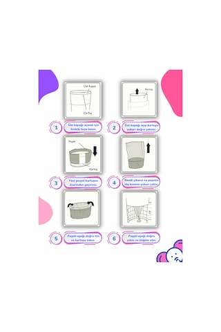 Korbell Yerli Çöp Poşeti 16 L Uyumlu Toplamda 1500 Bez Kapasiteli