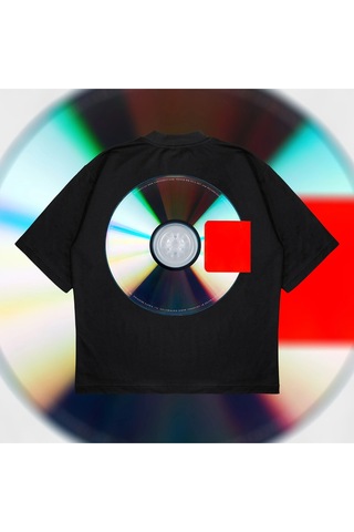 Startmore Yeezus Cd Tee Oversize Unisex Pamuklu Nefes Alan Kalın Kumaşlı Siyah