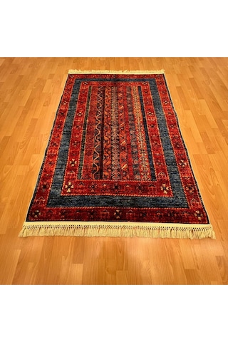 Anadolu Motifli 120 X 180 Cm Dijital Baskı Halı Kırmızı