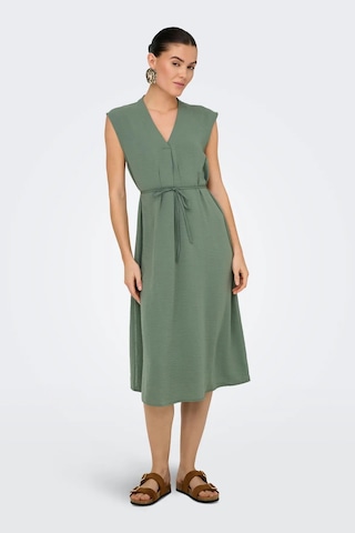 Jdy Kadın Jdydıvya Belden Bağlamalı Midi Elbise 15350728 Yeşil Yeşil