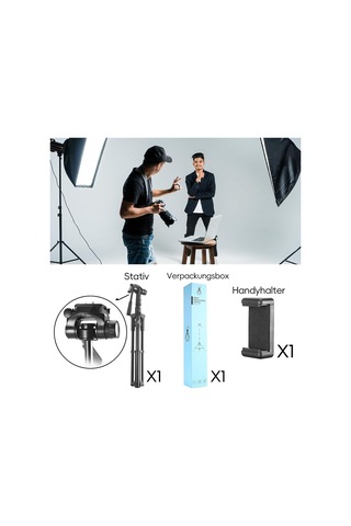 Profesyonel 3 Yollu Alüminyum Tripod, 190 Cm, Ring Light, Kamera Ve Selfie Uyumlu Diğer