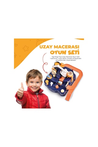 Ogi Mogi Toys 4 Düğme Kontrollü Uzay Macerası Oyun Seti