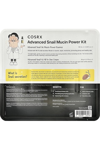 Cosrx Advanced Snail Salyangoz Özlü Cilt Bakım Seti 4 Parça