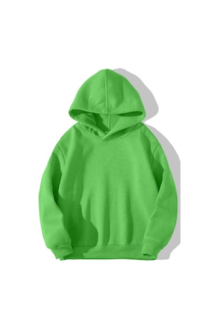 Brz Kids Unisex Çocuk Basic Hoodie Neon Yeşil