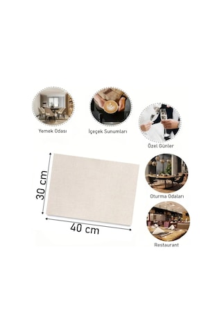 Satürn Galaxsideki Kız Tasarımlı Amerikan Servis, Tabak Altlığı & Şık Masa Dekoru Ev Hediyesi 2 Adet Krem