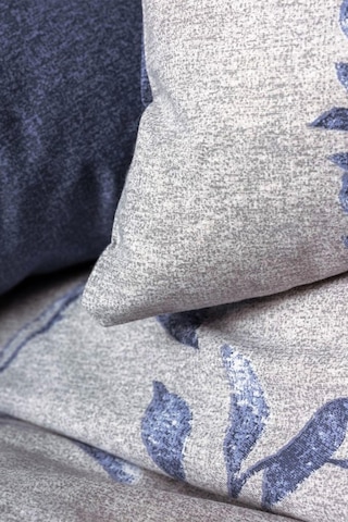 Nitsa Lacivert Çift Kişilik Nevresim Takımı - %100 Pamuk Ranforce 30/1 57 Tel Lacivert