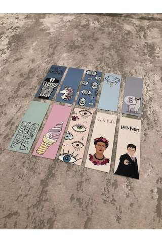 10lu Karışık Desenli Kitap Ayraç Seti Pytkkayr0011