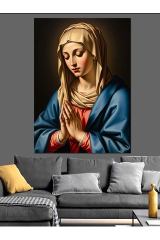 Ahşap Tablo Dua Eden Meryem Ana