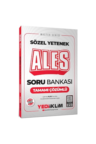 Yediiklim Yayınları 2025 Ales Sözel Yetenek Tamamı Çözümlü Soru Bankası