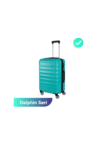 Vegmann Delphin Su Yeşili Orta Boy Valiz Su Yeşili