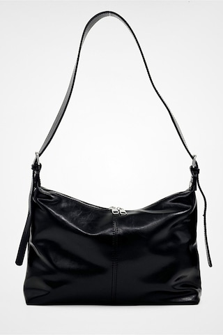 Lovelystore Yumuşak Deri Orta Boy Kadın Hem Omuz Hem Çapraz Çanta 35x24 Siyah